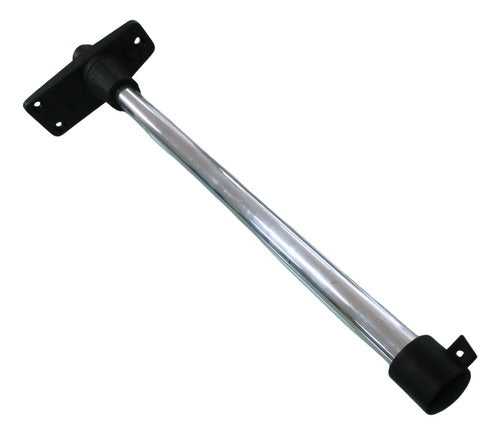 Mastro De Popa Barco Porta Bandeira 40 Cm Retrátil Preto