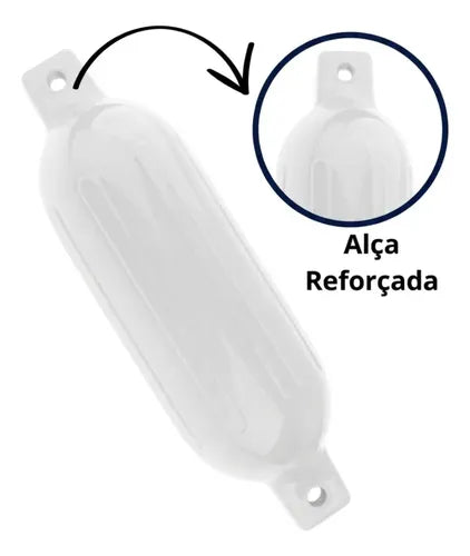 Defensa Náutica Inflável G5 21,6 X 68,6 Cm Barco Lancha Branco