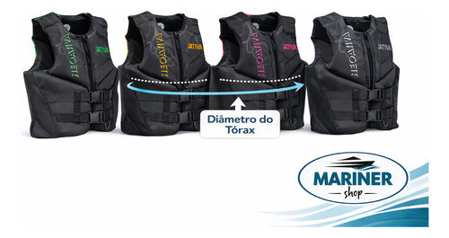 Colete Salva Vidas Homologado Ativa Neoativa Aqua Jetski
