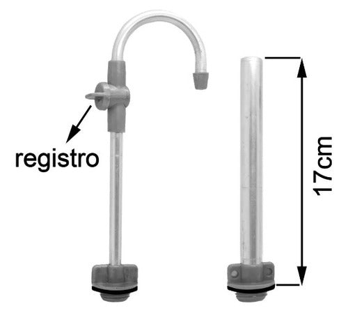 Bujões De Controle Do Nível De Água Do Viveiro 17 cm