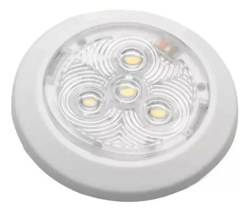 Luminária Utilitária Nautica Com Led Branco Frio Abs Arieltek