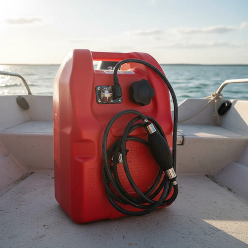 Tanque Combustível Motor Popa Mercury Japones 24 L C Medidor