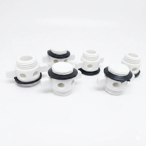 Kit 6 Bujão De Dreno Plástico Lancha Caiaque Barco 25 mm