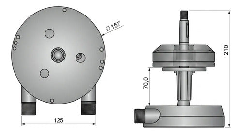 Caixa Direção Framar Super C/ Bezel 2t Até 120hp 4t Até 90hp