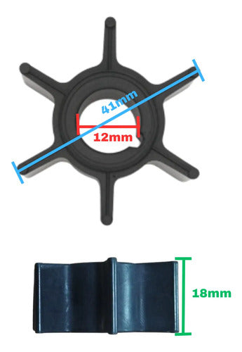 Rotor Bomba De Agua Motor Popa Yamaha/hidea 9.8 E 8 Hp
