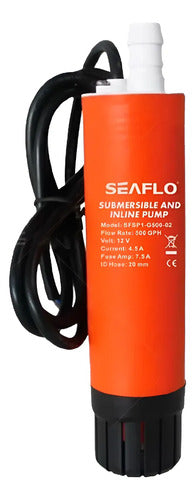 Bomba Submersível Linear Água Salgada Óleo 500gph 12v Seaflo