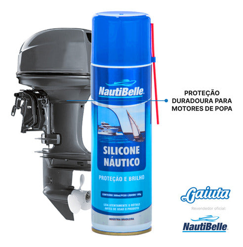 Silicone Náutico Nautibelle 300 Ml Lancha Barco Jet 4 Un