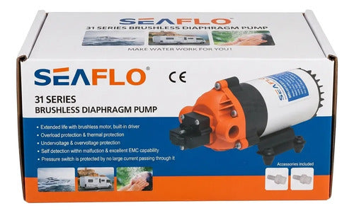 Bomba Pressurização 1,5 Gpm 12v 5,6l/min 10a 80psi Brushless 12v