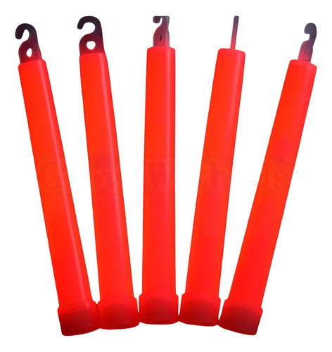 Kit Com 5 Luz Química Bastão Luminoso 15 Cm