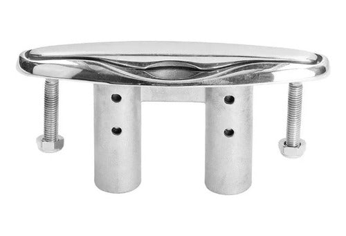 Cunho Amarra Cabo Retrátil Inox 316 Polido 6pol 15cm