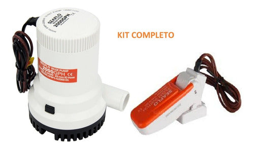 Bomba De Porão 2000 Gph 12v + Automático Seaflo