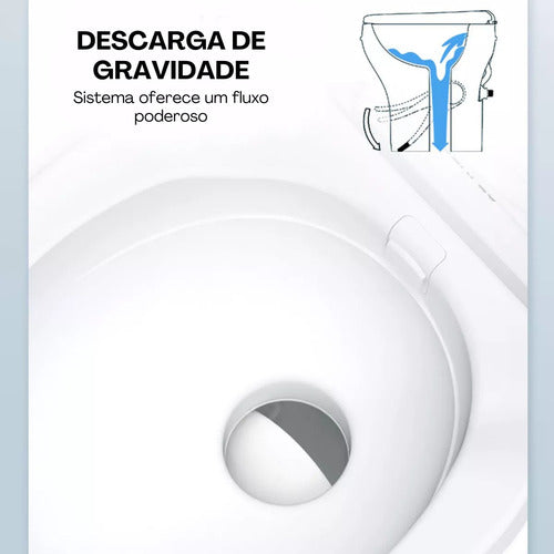 Vaso Sanitário Trailer Motorhome Gravidade C/ Pedal Seaflo