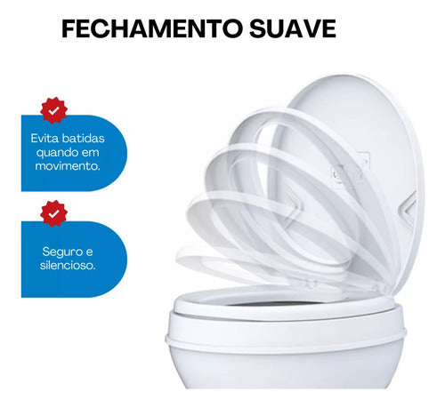 Vaso Sanitário Trailer Motorhome Gravidade C/ Pedal Seaflo