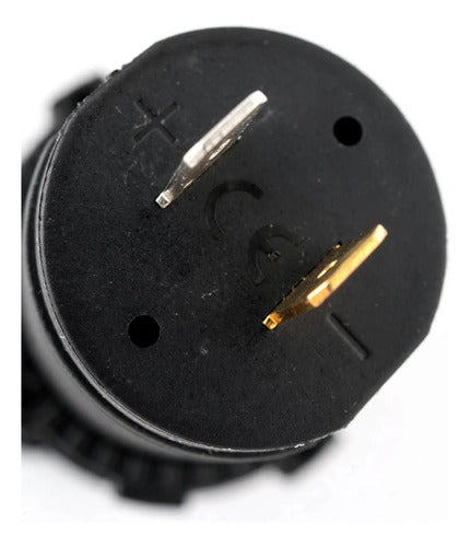 Carregador Usb Duplo Para Painel Para Motorhome E Barcos Preto