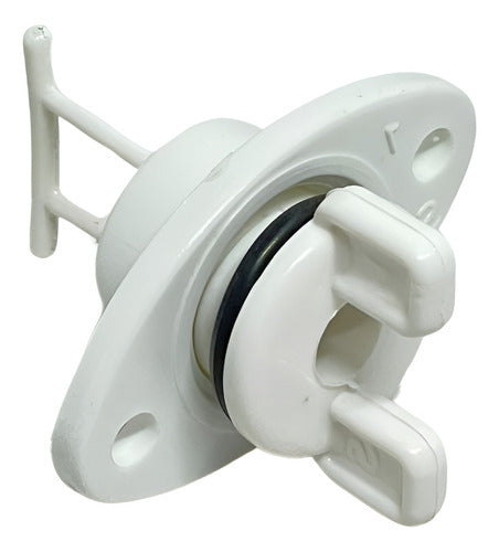 Bujão de Dreno em Plástico Com Junta de Vedação 1 polegada 25mm Branco