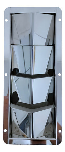 Grade De Ventilação Inox 4 Aberturas Premium Barcos Lanchas
