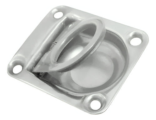 Puxadores Embutir Alça Aço Inox 65 X 55 Barco Lancha 6 Un