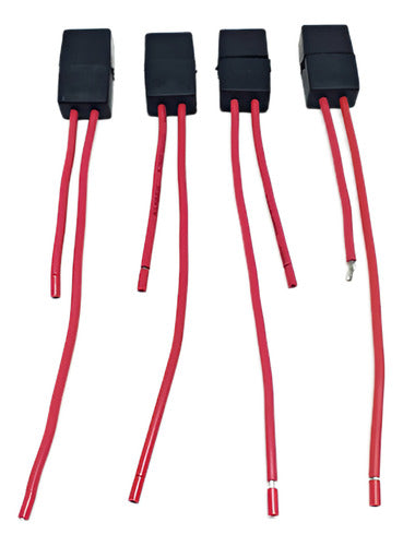 Kit 4 Porta Fusível Selado Nautico Tipo Mini Emborrachado