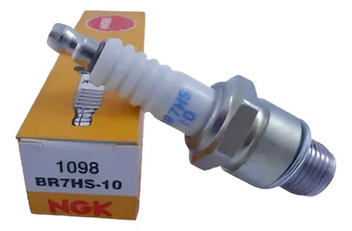 Duas Velas Br7hs-10 Para Motor De Popa 2 Tempos Ngk