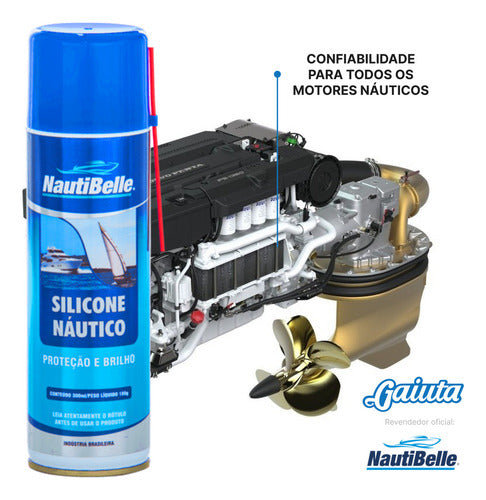 Silicone Náutico Nautibelle 300 Ml Lancha Barco Jet 4 Un