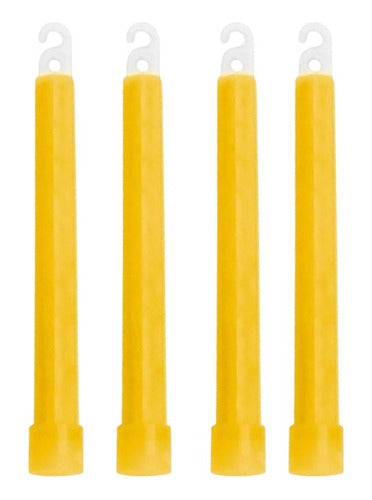 Kit Com 4 Luz Química Bastão Luminoso 15 Cm - Cores