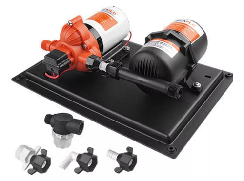 Kit Pressurizador 3.0 Gpm 12v 45 Psi Com Acumulador 0,75l Seaflo