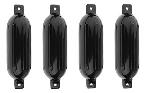 4 Defensa Náutica Inflável G6 25,4 X 76,2 Cm Lancha Barco Preto
