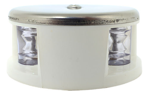 Luz Navegação Proa Bicolor 12v Inox Barcos Lanchas Branco Arieltek