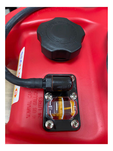 Tanque Combustível Motor Popa (24 L) C/ Medidor E Mangueira