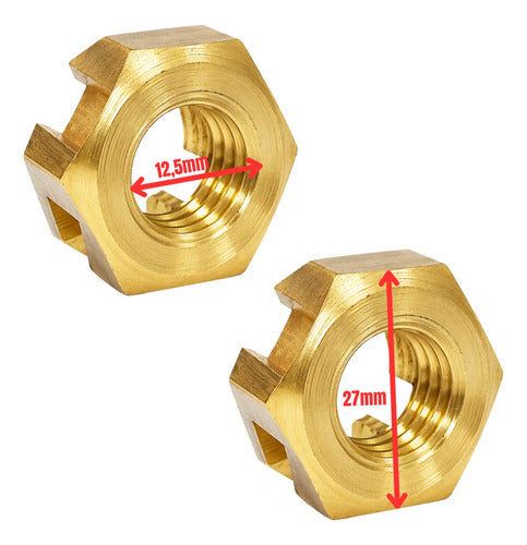 Porca Para Hélice Motor Popa Johnson Evinrude 40 Hp À 60hp Dourado