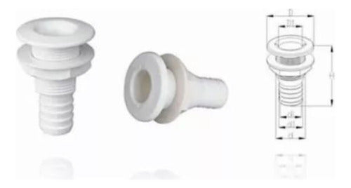 Dreno Saida De Costado Dagua 5/8 Branco Seaflo