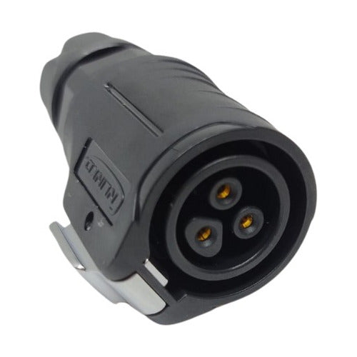 Plug Conexão A Prova D'água 3 Pinos Soquete Lp M16