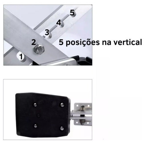 Suporte Para Motor De Popa Auxiliar Limite Até 20 Hp