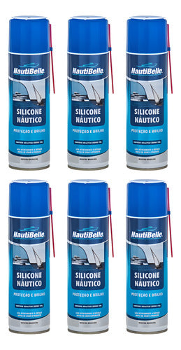 Silicone Náutico Nautibelle 300 Ml Lancha Barco Jet 6 Un