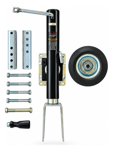 Pedestal Terceira Carretinha Reboque Trailer Barco  454kg Preto