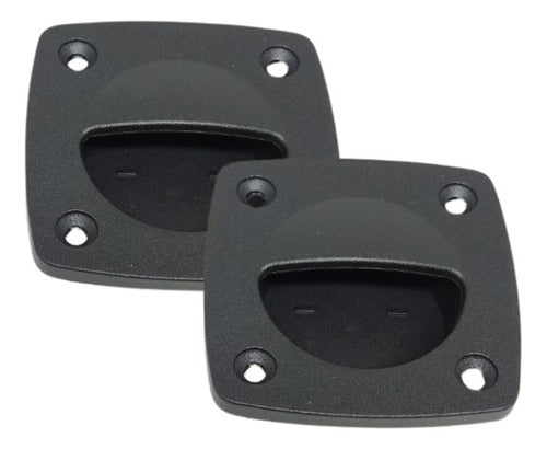 Par Puxador P/ Barco Lancha Em Abs Filtro Uv 58x58mm