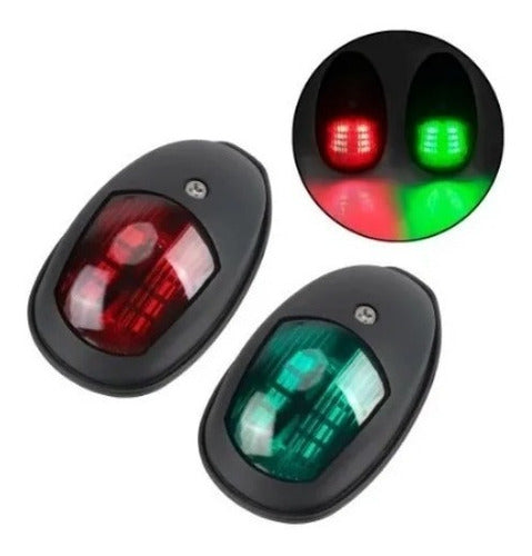 Luz Navegação Bb E Be Par Plástico 12v Led Barcos Lanchas Arieltek