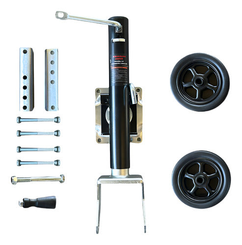 Pedestal Roda Dupla Reboque Carretinha Barco Trailer 680kg