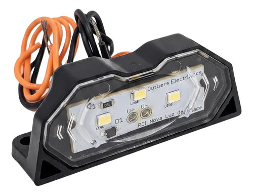 Par Lanterna Led Carretinha Trailer Reboque + Luz De Placa