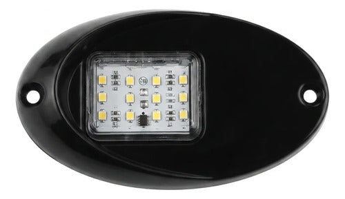 Luz De Atracação E1479 Luz Branca 12v Preto Arieltek Branca