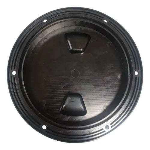 Tampa Escotilha De Inspeçao Abs 6 Pol Com Protecao Uv Preta Preto