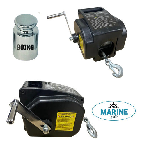 Guincho Elétrico 2000 Lbs 12v Para Carretinha Reboque Lancha 12v