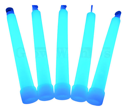 Kit Com 5 Luz Química Bastão Luminoso 15 Cm