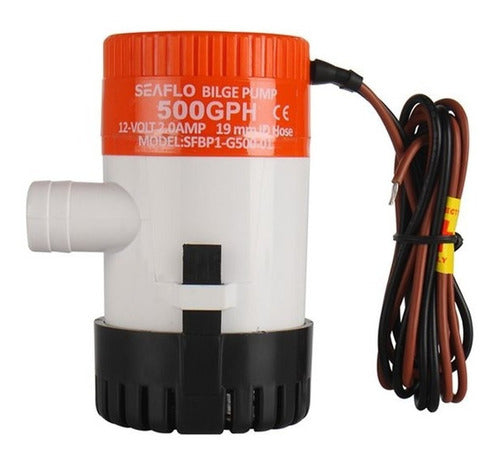 Bomba De Porão 500 gph 1.890 Lpm 24v Seaflo