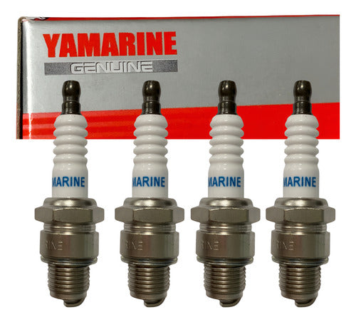 Kit 4 Velas De Ignição B7HS10 Yamarine Motor De Popa Yamaha 2t