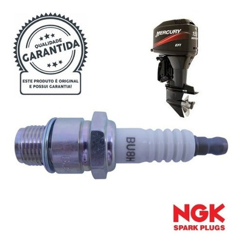 Vela De Ignição Para Motor De Popa Bu8h Ngk