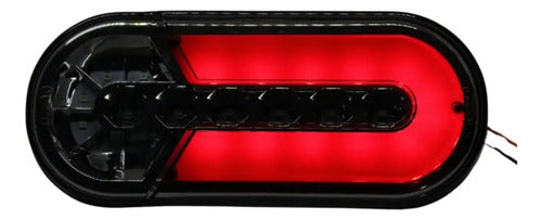 Par De Lanternas Full Led Carretinha 3 Funções Top Luz Placa