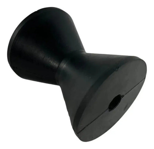 Apoio Rolete Borracha Berço Roldana 90mm Carretinha Barco