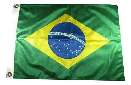 Bandeira Do Brasil Para Mastro Barcos E Lanchas 22 x 33