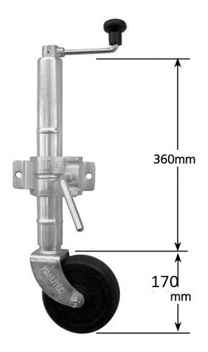 Pedestal Carreta Roda Carretinha Reboque 340 K